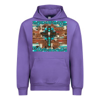 Tulip gemstone and cross with cowhide Urban Hoodie - Artiststas