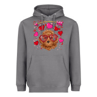 Storm valentine's day toy poodle Heavyweight Hoodie - RanaPortraitStore