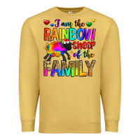 Antique Gold i am the rainbow sheep of the family Premium Sweatshirt - Zillion Design Studio