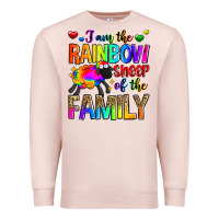 Pale Pink i am the rainbow sheep of the family Premium Sweatshirt - Zillion Design Studio