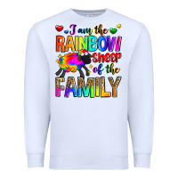 White i am the rainbow sheep of the family Premium Sweatshirt - Zillion Design Studio