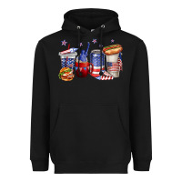 Black 4th of july coffee cups Heavyweight Hoodie - texasbilliewilder