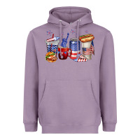 Lavender 4th of july coffee cups Heavyweight Hoodie - texasbilliewilder