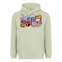 Matcha 4th of july coffee cups Heavyweight Hoodie - texasbilliewilder