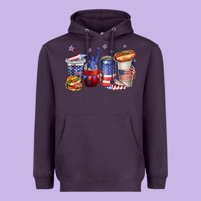 Heavyweight Hoodie 4th of july coffee cups