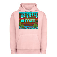 Pigment Salmon blessed annd cactus with gemstone tumbler Urban Hoodie - Artiststas