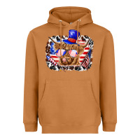 Meerkat 4th of july cow Heavyweight Hoodie - texasbilliewilder