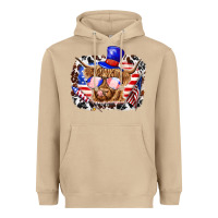 Mushroom 4th of july cow Heavyweight Hoodie - texasbilliewilder