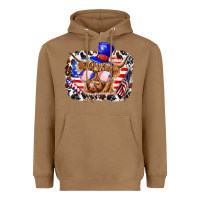 Toasted Coconut 4th of july cow Heavyweight Hoodie - texasbilliewilder