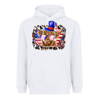 White 4th of july cow Heavyweight Hoodie - texasbilliewilder