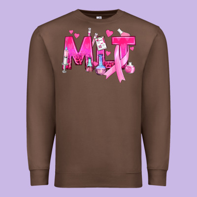 Medical Laboratory Technician Breast Cancer Premium Sweatshirt Designed By Texasbilliewilder