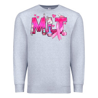 Heather Grey Medical Laboratory Technician Breast Cancer Premium Sweatshirt - texasbilliewilder