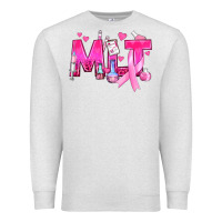 Oatmeal Heather Medical Laboratory Technician Breast Cancer Premium Sweatshirt - texasbilliewilder