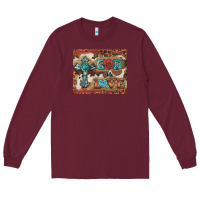 Burgundy god is love cross Long Sleeve Tee - BarkalooDesign