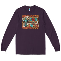 Plum god is love cross Long Sleeve Tee - BarkalooDesign