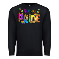 Black happy pride Premium Sweatshirt - Zillion Design Studio