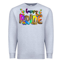Heather Grey happy pride Premium Sweatshirt - Zillion Design Studio