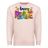 Pale Pink happy pride Premium Sweatshirt - Zillion Design Studio