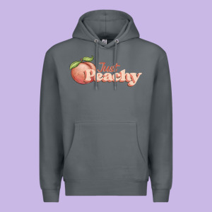 Just Peachy Premium Hoodie Designed By Jahusdesignshop