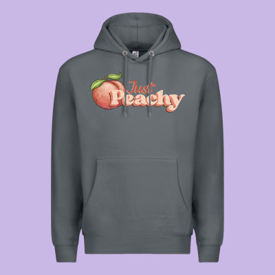 Just Peachy Premium Hoodie Designed By Jahusdesignshop