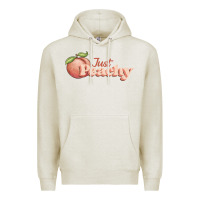 Oatmeal Heather just peachy Premium Hoodie - JahusDesignShop