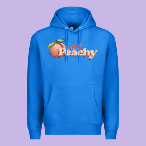Just Peachy Premium Hoodie Designed By Jahusdesignshop