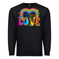 Black Choose love Premium Sweatshirt - Zillion Design Studio