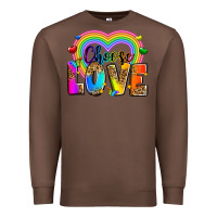 Chestnut Choose love Premium Sweatshirt - Zillion Design Studio