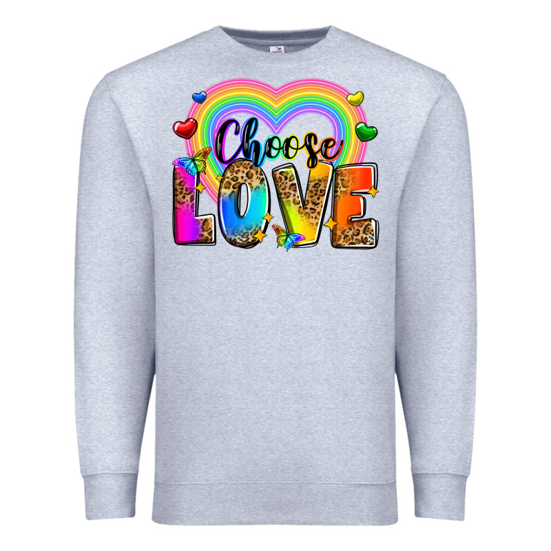 Choose Love Premium Sweatshirt by Zillion Design Studio | Teevron