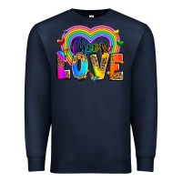 Navy Choose love Premium Sweatshirt - Zillion Design Studio