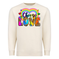 Sandshell Choose love Premium Sweatshirt - Zillion Design Studio