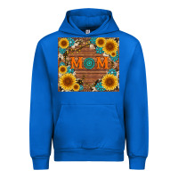 Cobalt sunflower gemstone and mom with cowhide Urban Hoodie - Artiststas