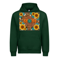 Forest Green sunflower gemstone and mom with cowhide Urban Hoodie - Artiststas