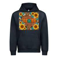 Navy sunflower gemstone and mom with cowhide Urban Hoodie - Artiststas