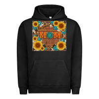 Pigment Black sunflower gemstone and mom with cowhide Urban Hoodie - Artiststas