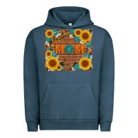 Pigment Midnight Navy sunflower gemstone and mom with cowhide Urban Hoodie - Artiststas