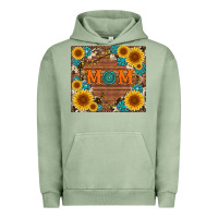 Pigment Oil Green sunflower gemstone and mom with cowhide Urban Hoodie - Artiststas