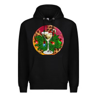 Black Christmas martini Premium Hoodie - AdoDesignShop