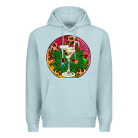 Blue Mist Christmas martini Premium Hoodie - AdoDesignShop