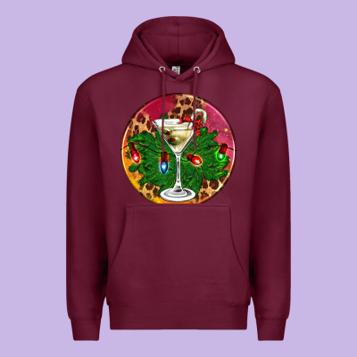 Christmas Martini Premium Hoodie Designed By Adodesignshop