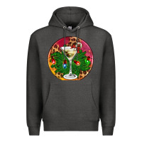 Charcoal Heather Christmas martini Premium Hoodie - AdoDesignShop