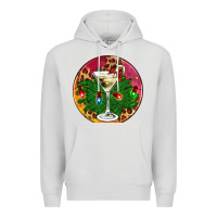 Dove Grey Christmas martini Premium Hoodie - AdoDesignShop