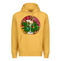 Mustard Christmas martini Premium Hoodie - AdoDesignShop