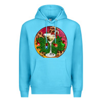 Ocean Blue Christmas martini Premium Hoodie - AdoDesignShop