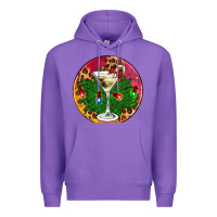 Purple Christmas martini Premium Hoodie - AdoDesignShop