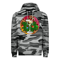 Slate Camo Christmas martini Premium Hoodie - AdoDesignShop