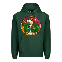 Sports Green Christmas martini Premium Hoodie - AdoDesignShop