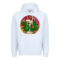 White Christmas martini Premium Hoodie - AdoDesignShop