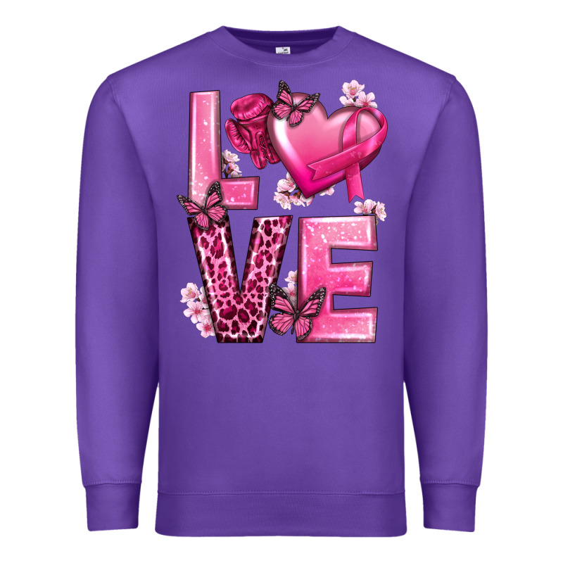 Love Cancer With Heart Premium Sweatshirt by texasbilliewilder | Teevron