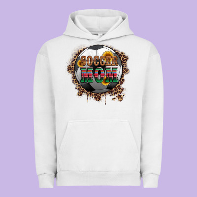 Soccer Mom With Serape And Leopard Urban Hoodie Designed By Artiststas